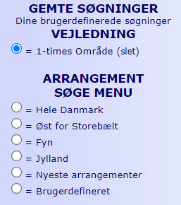 Udvælg relevante områder